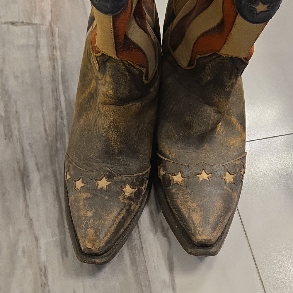 Dan Post American Flag Womens Cowboy Boots - Picture 4 of 9